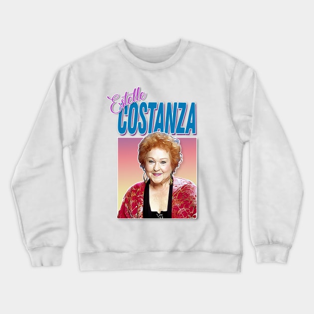 Estelle Costanza Aesthetic 90s Style Tribute Artwork Crewneck Sweatshirt by DankFutura